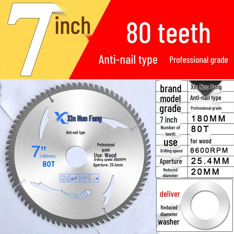 High-Speed Steel & Tungsten Circular Saw Blade for Wood & Aluminum, 4-10 Inch, Fits Hand Angle Grinders