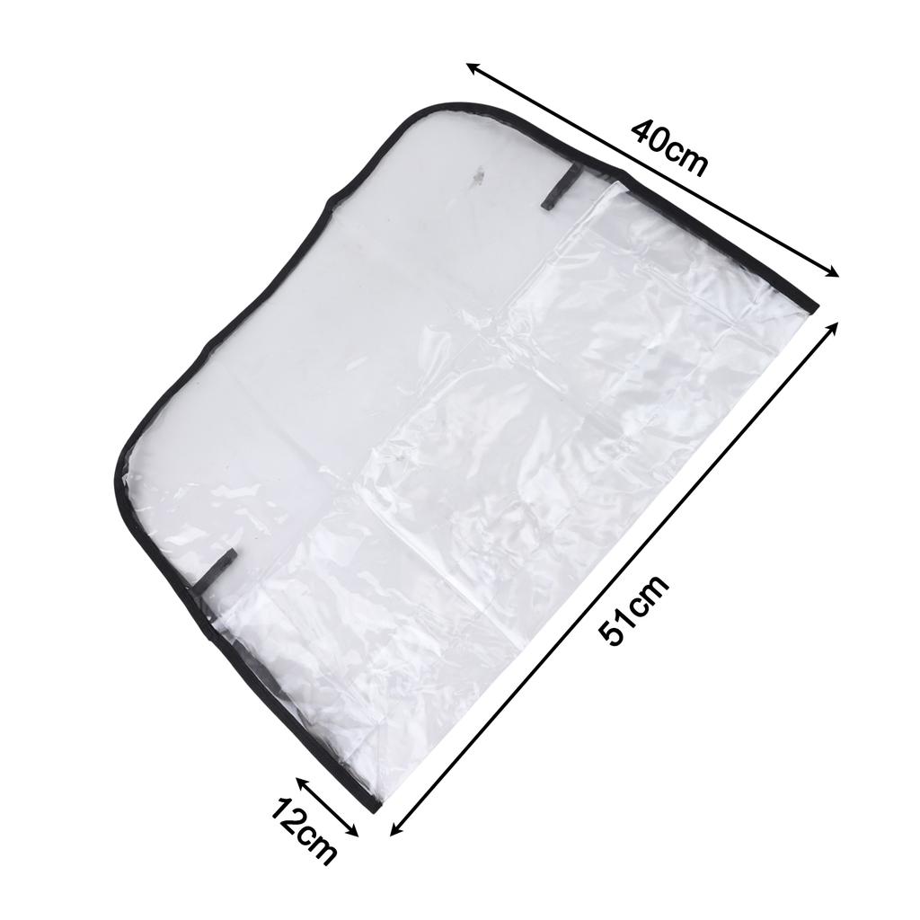 1pc Chair Back Cover PVC Transparent Salon Chair Back Cover Suitable For Most Standard Chairs To Prevent Stains