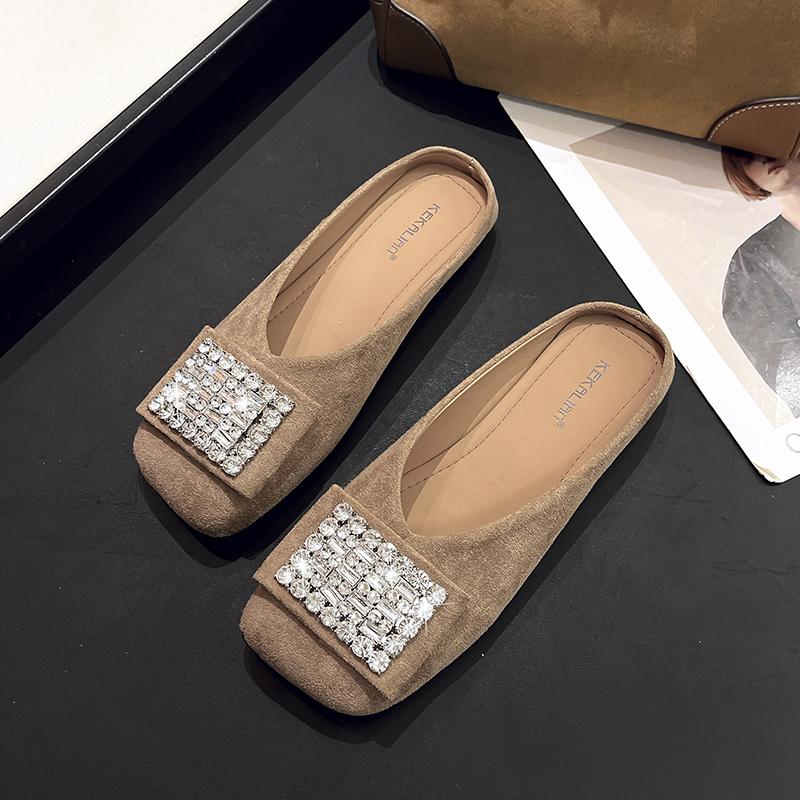Mode Damen Flats Koreanischer Stil Eckige Zehenpartie Mokassins Damenschuhe 2025 Trend Jung Sommer Schick und Elegant Luxusmarke