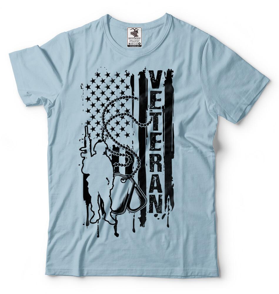 United States Veteran T shirt Military Veteran Soldier USA TShirt S
