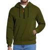 Herre Fleece Hettegenser Casual Langermet 1/4 Glidelås Pullover Sweatshirts