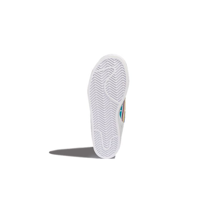 Adidas Superstar Pure J Colorful Trefoil - Cloud White Kids Sneakers Red Blue FW4008