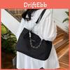2024 Summer Fashion Stylish Pearl Chain Casual Shoulder Bag Large Tote For Women