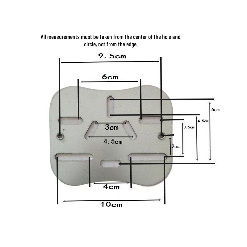 

Adjustable Universal Double Rod Lift Base Plate