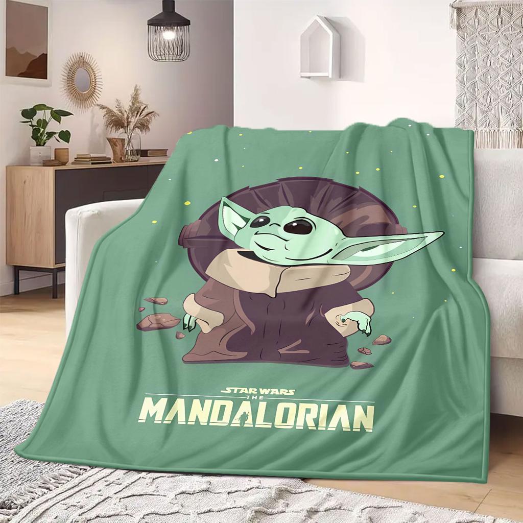 StarWars Cartoon Flannel Blanket Print for Sofas Beds Bedrooms Chairs Travel Picnics Home Decor Various Sizes Available