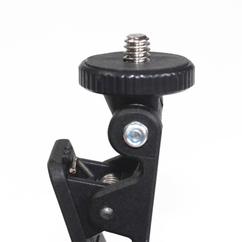 Screen Mount Clamp Clip For Monitors Camera Fill Light & Webcam Stand With Standard 1/4 Screw Universal Connector