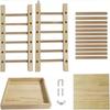 Durable Hay Feeder Wooden Rabbit Hay Rack Pet Grass Rack Hay Grass Holder  Pet Habitat