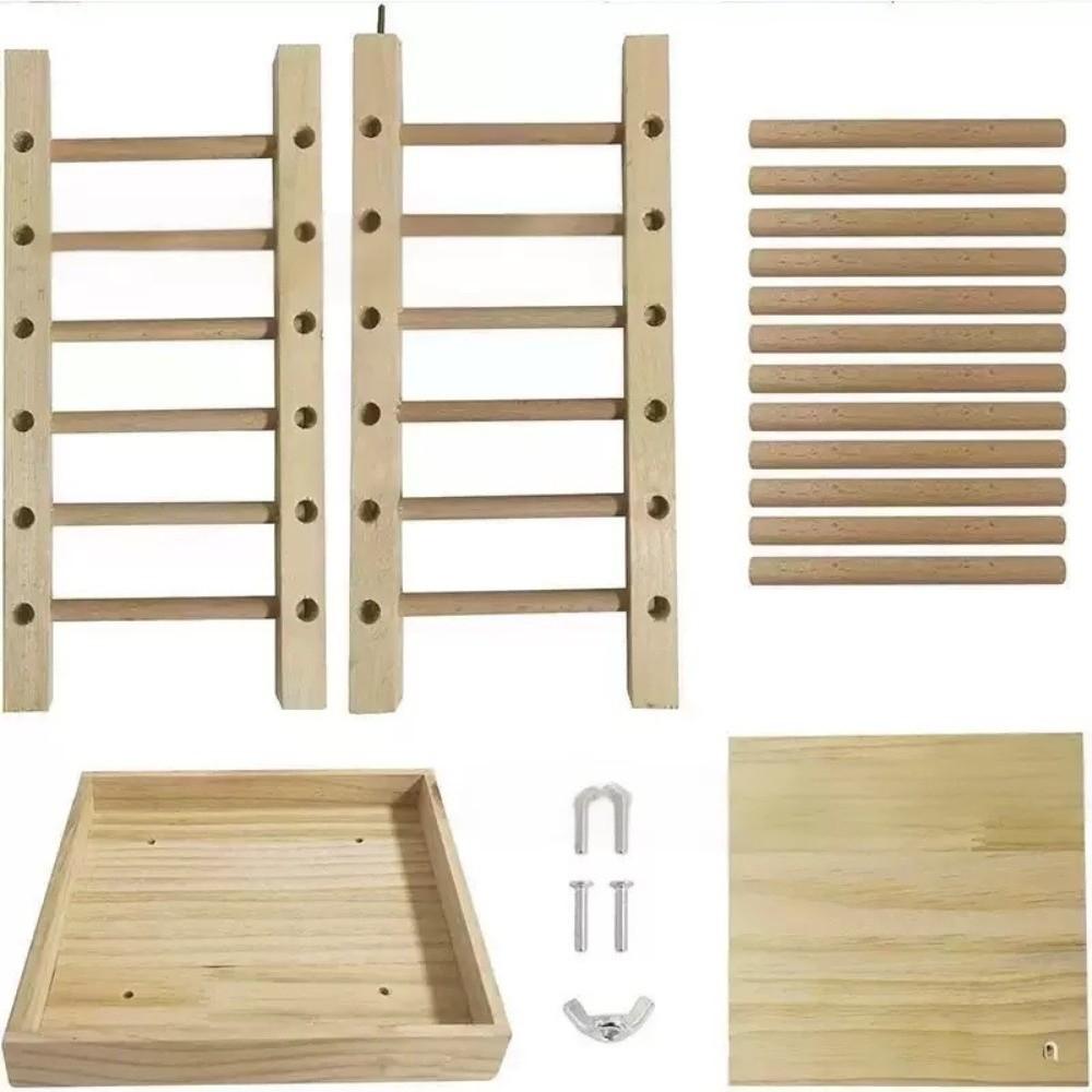 Durable Hay Feeder Wooden Rabbit Hay Rack Pet Grass Rack Hay Grass Holder  Pet Habitat