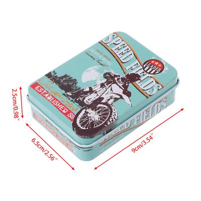 Mini Tin Metal Storage Box Candy Can Jewelry Holder Jar Coin Earrings Headphones