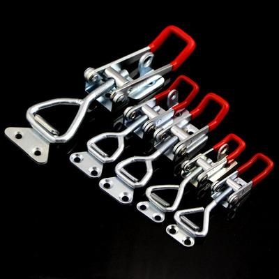 Nastavitelný pákový uzávěr s okem Železo Pozinkované/Nerez Skříňka Box Páková rukojeť Zámek Protiskluzový Push Pull Pákový svěrák Hardware