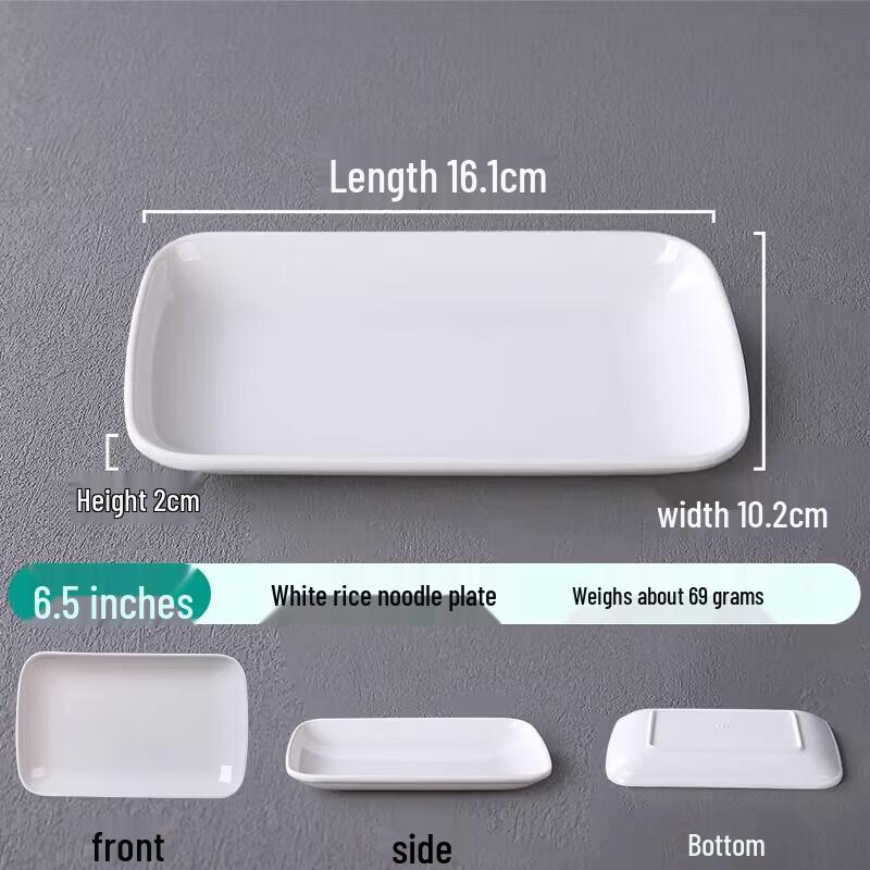 White Melamine Multi-Purpose Serving Plates