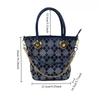Elegant Banquet Temperament Diamond Jewelry Women'S Handbag Denim Luxury Shoulder Messenger Bag