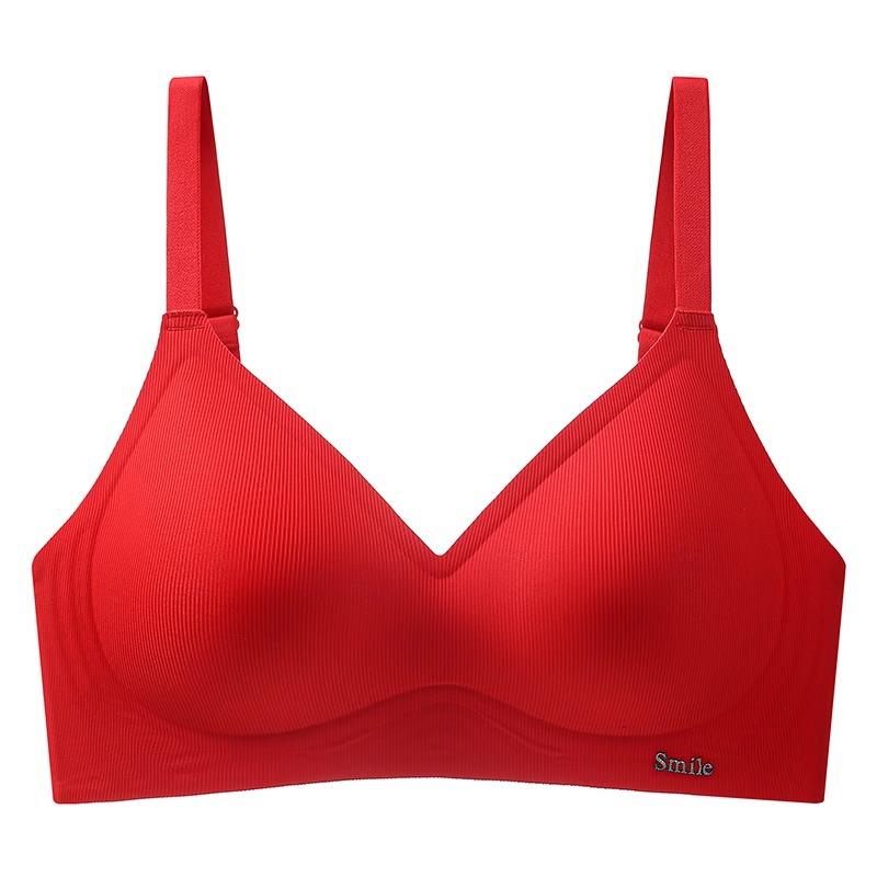Soft support underwear women gather small breasts, show large and seamless upper support secondary breasts, no steel ring, anti-sagging latex bra