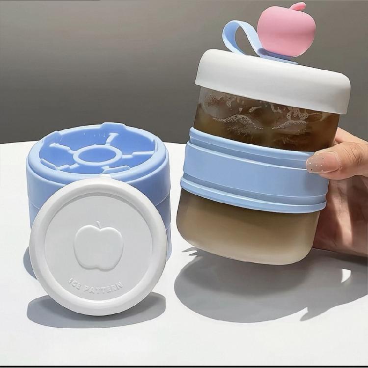 Practical Plastic Cold Brew Maker With Presses Ice Function Office Cold Brew Coffee Cup for Home and Travel