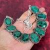 Zambian Emerald Jewelry 925 Solid Sterling Silver Necklace, Handmade Adjustable Chain Necklace Gemstone Jewelry, Gifts For Wife Brand New Necklace