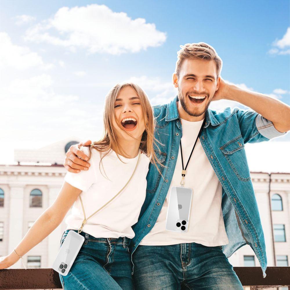 Tech-Protect C2S Rope Crossbody Strap Black/Gold