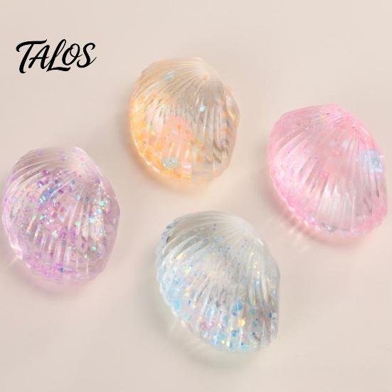 Transparent Shell Toy Clear Squeeze Stress Relief Glitter Sugar Ball Gadget Sensory Soft Decompression Fidget Party Favors Reliever