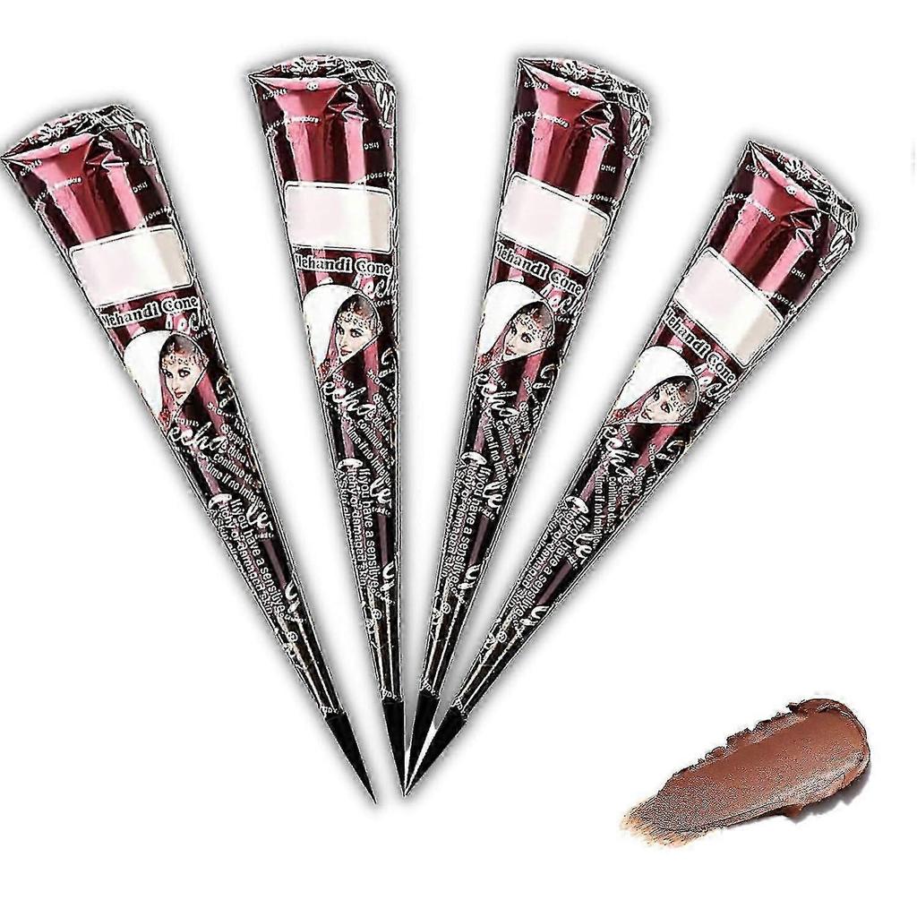 4 Pack Henna Brown Freckles Natural