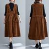 Helly Kongddang Loose Fit Corduroy Dress