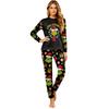 Family Matching Christmas Pajama Set with Long Sleeve and Long Pants for Holiday Wear