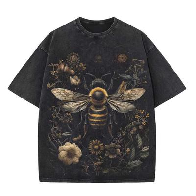 Vintage Bee Nature T-Shirt XXL Print