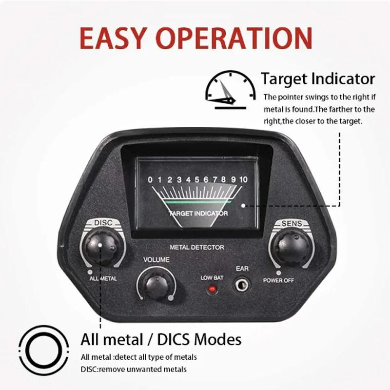 Metal Detector High Accuracy Professional Under Ground Detectors With Waterproof Search Coil For Treasures Detect Hunters