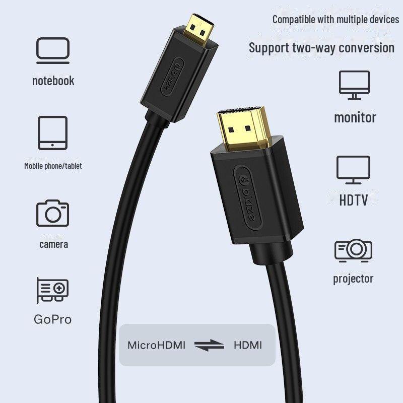 Biaz 4K60Hz Micro HDMI to HDMI 2.0 Adapter Cable