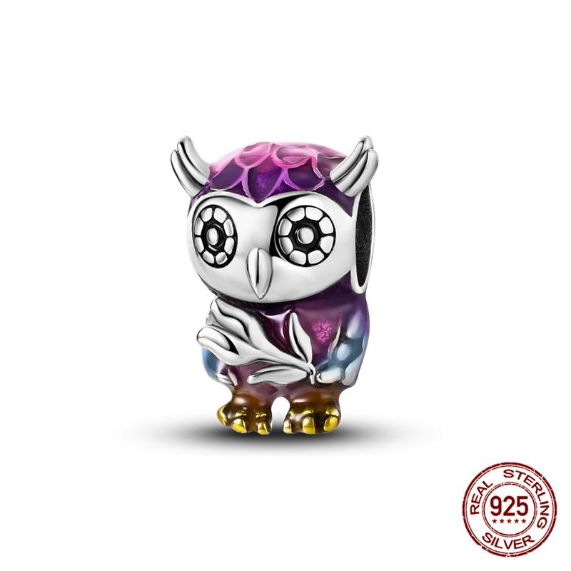 Originale Eulenperlen, 100 % Kupfer, Glückskatzen-Elefanten-Anhänger, passend für Originalarmbänder, DIY-Schmuckherstellung, Geschenk für Frauen