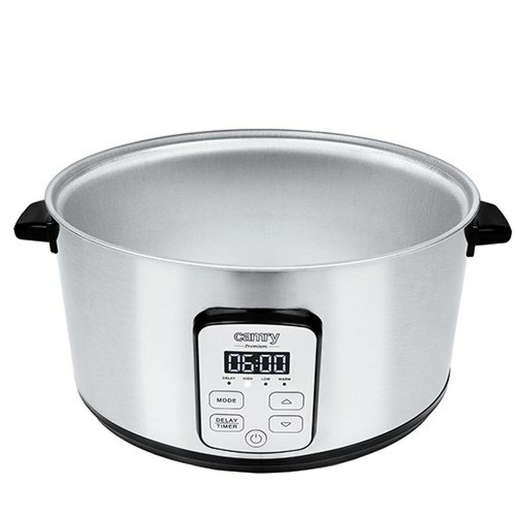 Adler-Europe CR 6414 Slow Cooker 4.7 L Silver/Black