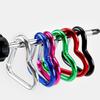 Pack of 10 Heart Shaped Metal Carabiner Keychain Accessory Portable for Outdoor Climbing and Camping Keyring Hook