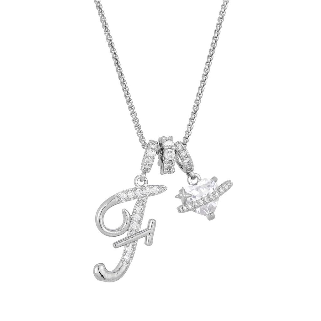 Cross-border necklace dopamine 26 English letter necklace girl light luxury niche high-end Amazon pendant jewelry