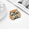 Blucome Acrylic Brooches On Clothes High Quality Cute Owl Shape Brooches for Women New Girls Pins Jewelry On Bags