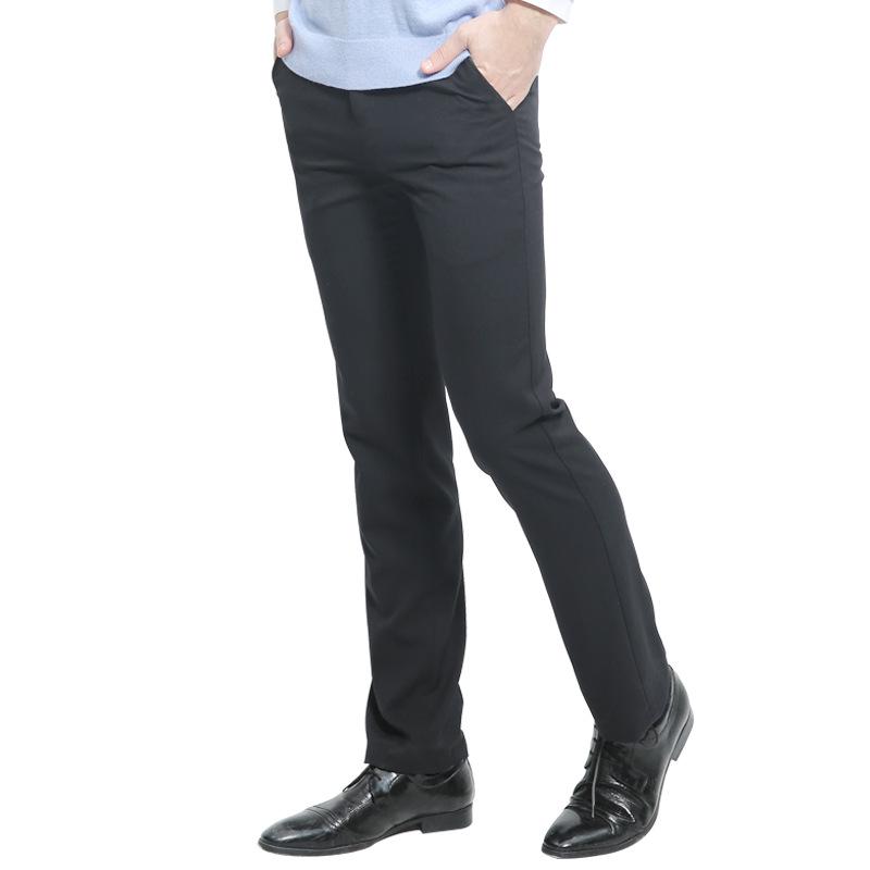 Spring/Summer Men's Slim Fit Iron-Free Straight Leg Dress Pants