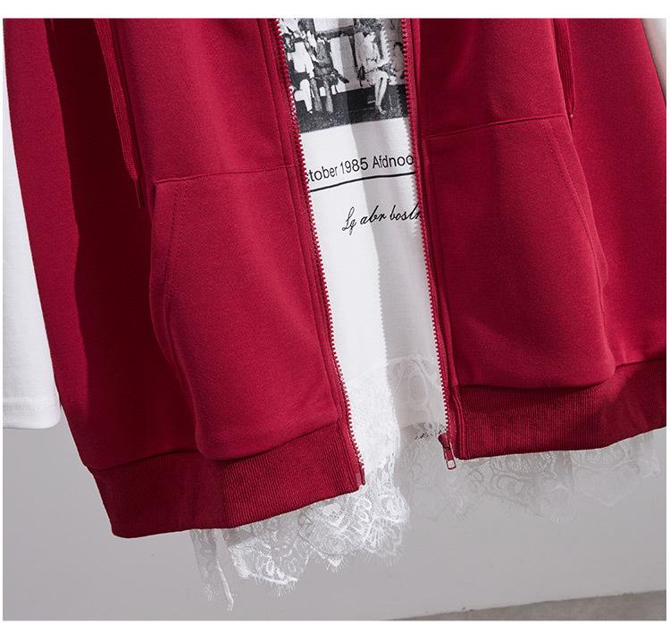 Autumn New Plus Size Hooded Korean Style Slimming Loose Casual Vest Jacket S5660