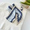 High-Grade Light Blue Series Silk Scarf for Women, Aesthetic Boho Hair Scarf Wrap, Party Holiday Beach Weekend Unique Chic
