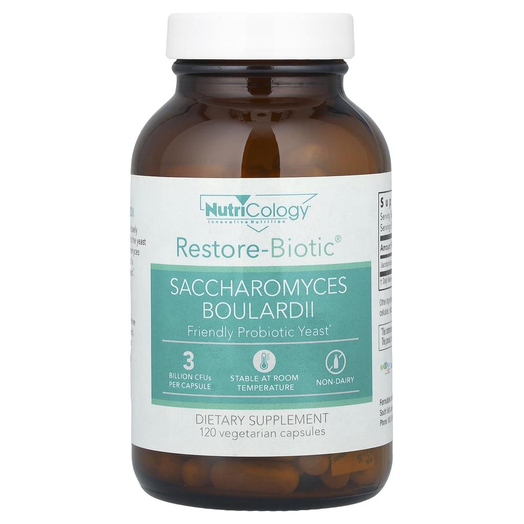 Restore-Biotic, Saccharomyces Boulardii, Veggie Capsules 120