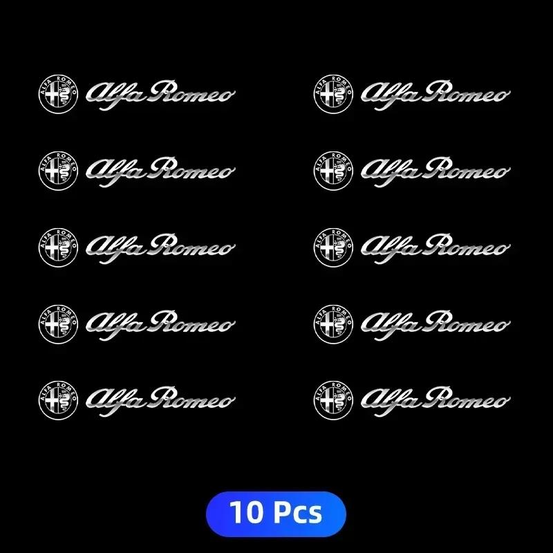 For Alfa Romeo Metal Emblem Auto Decor Wiper Decals Reflective Car Window Stickers For Alfa Romeo Giulietta Giulia GT Mito Brera