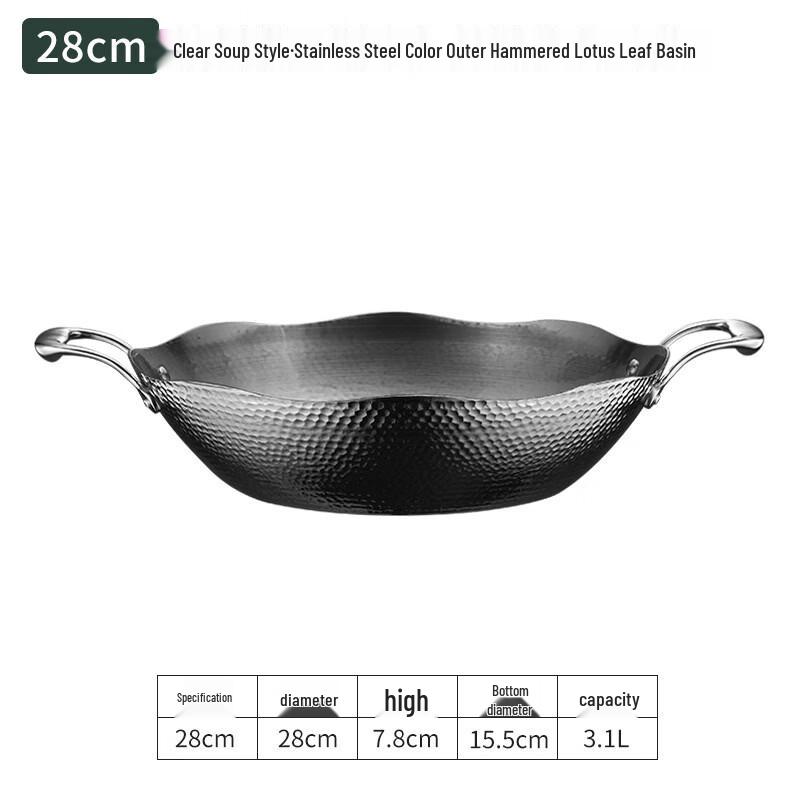 Thickened Stainless Steel Mandarin Duck Hot Pot