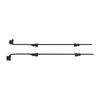 2 Sets Gate Ground Latch 36 Inch Alloy Steel Heavy Duty Multifunctional Cane Bolt Gate Drop Rod for Fence