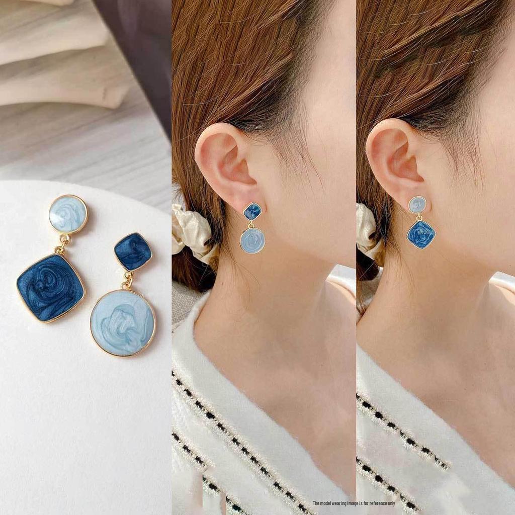 Koreanischer Stil Nicht-Piercing Ohrclip mit langem Quaste, Perlmutt Schmetterlings Design für Damen - High-End, Coole Mode.