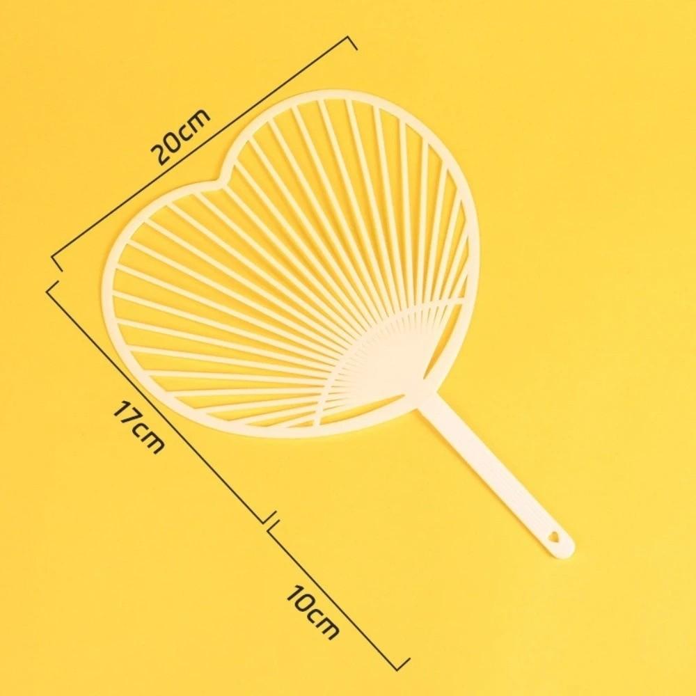 White Hand-held Fan Framework Semi-finished Fan Making Crafts Hand Fan Plastic Unassembled DIY Concert Cheer Fan DIY Project