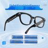 Q1 EyeVue AI Smart Glasses: Voice Control, Photo Translation, Bluetooth Calls, Music & Recording.