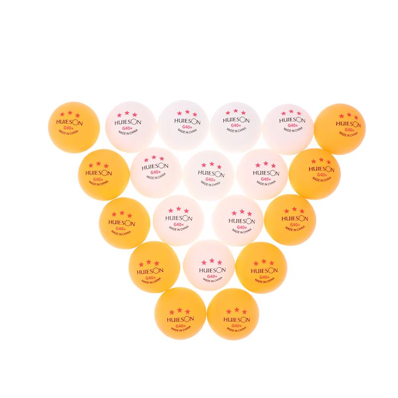 10Pcs 3 Star Table Tennis Training Balls G40+ White Orange Abs Ping Pong Balls For Table Tennis Club Training Pingpong Balls
