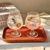 OLOEY Korean Style Cute Puppy Glass Goblet