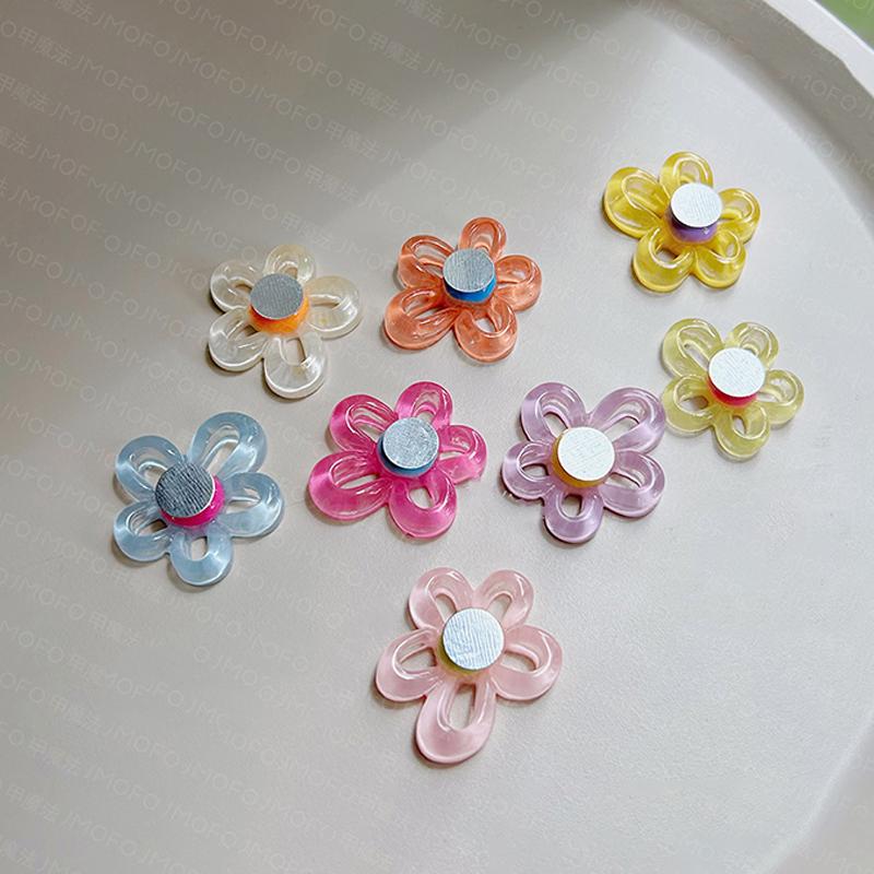 Flowers Nail Stand For Press On Nails Acrylic Shower Shelves Nail Display Magnetic Holder Manicure Organizer Tools