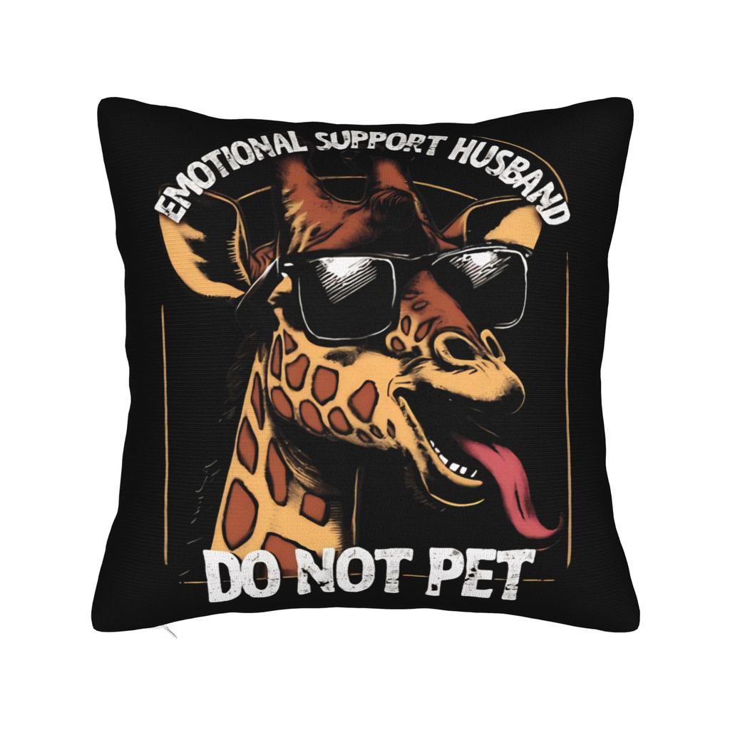 EMOTIONAL SUPPORT HUSBAND DO NOT PET Pillow Case Kawaii Pillow Cover Design Pillowcases For Sofa Home Decor