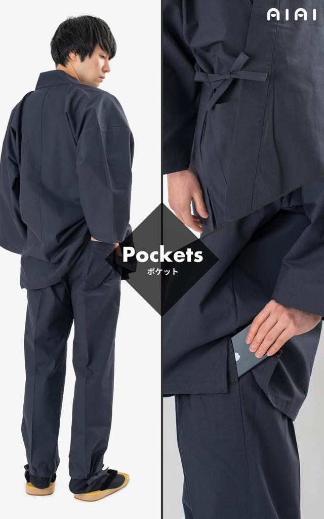 Samue Chambray Made In Japan [AiAi] Men's (Black, M)