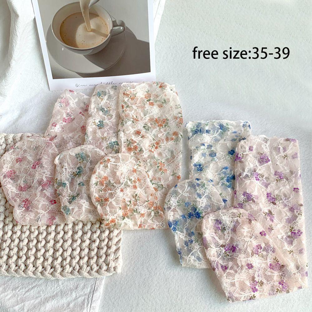 Cute Medium Tube Socks Thin Mesh Tube Socks Sweat Absorption Women Cotton Socks