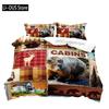 Moose Black Bear Duvet Cover Queen Set Wildlife Deer Bedding Set Rustic Bedroom Decor for Men Boyfriend Teen Boy2 Pillowcases