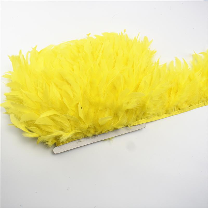 10Meters Fluffy Turkey Feathers Trim Fringe Ribbon Marabou Feather On Tape Fringes Sewing Trimmings DIY Clothes Dress Decoration